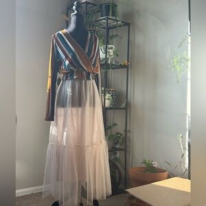 Striped Multicolor Long Sleeve Top